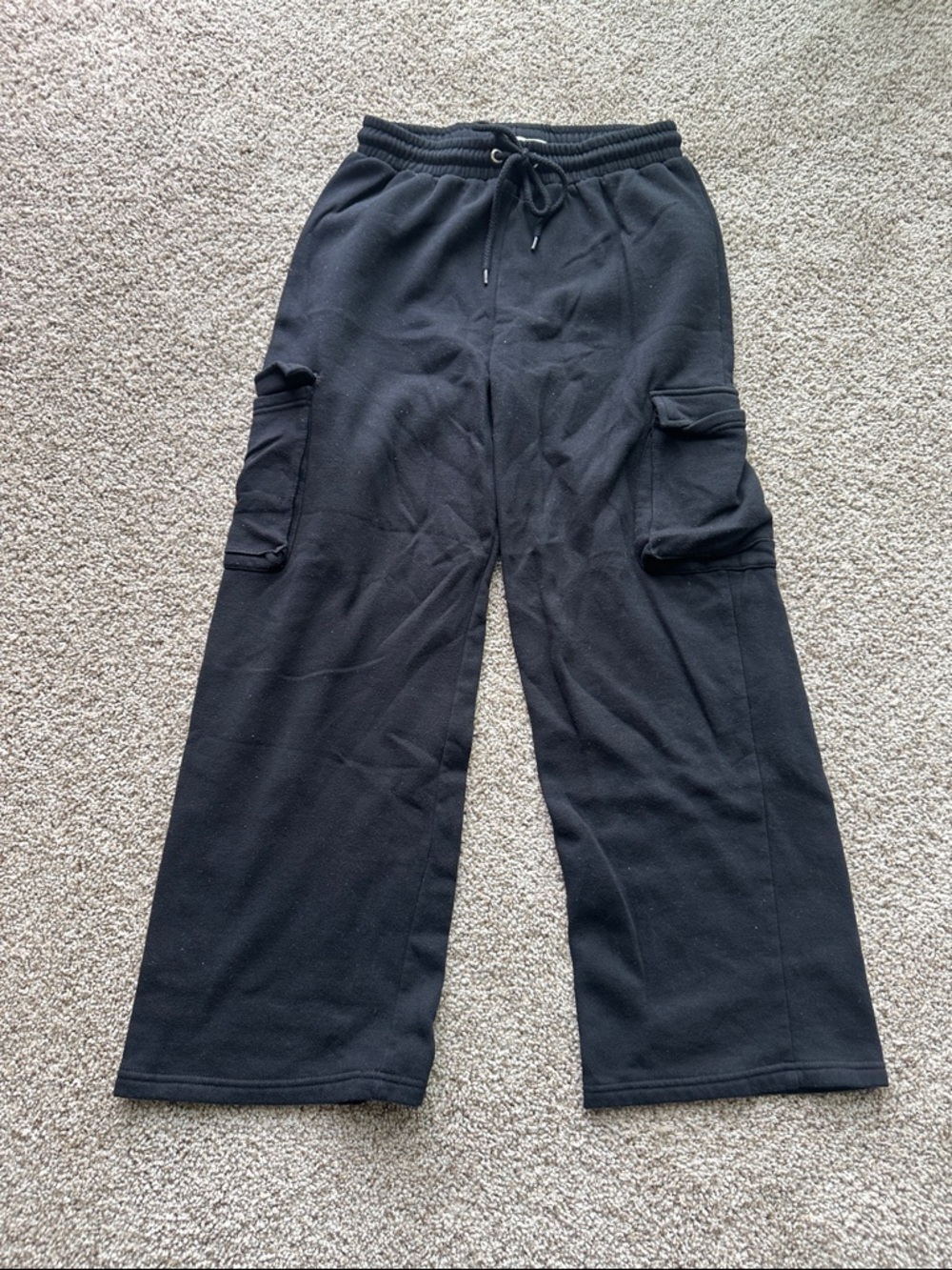 Baggy Black Cargo Sweats
